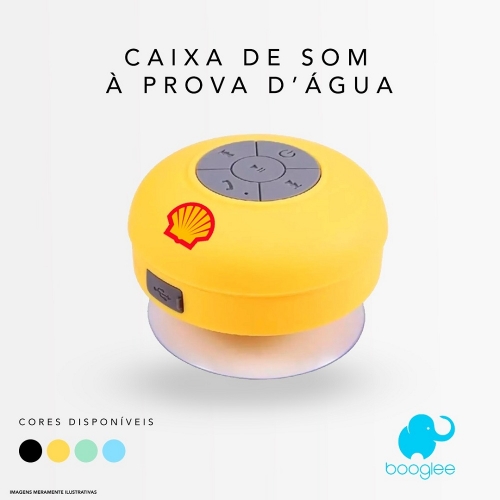 Brindes eletrônicos personalizados - Mini Caixa de Som a Prova D'água